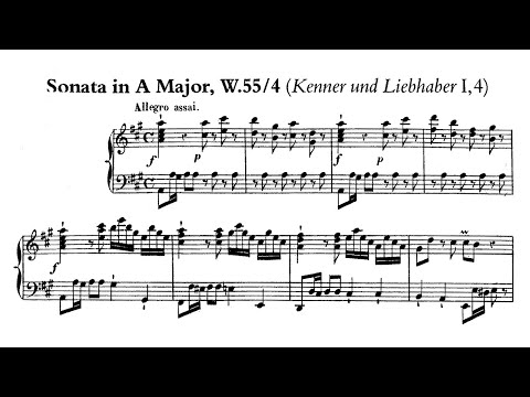 CPE Bach: Keyboard Sonata in A major Wq.55 / 4 (H 186) - Artur Balsam, 1960 - MHS 558